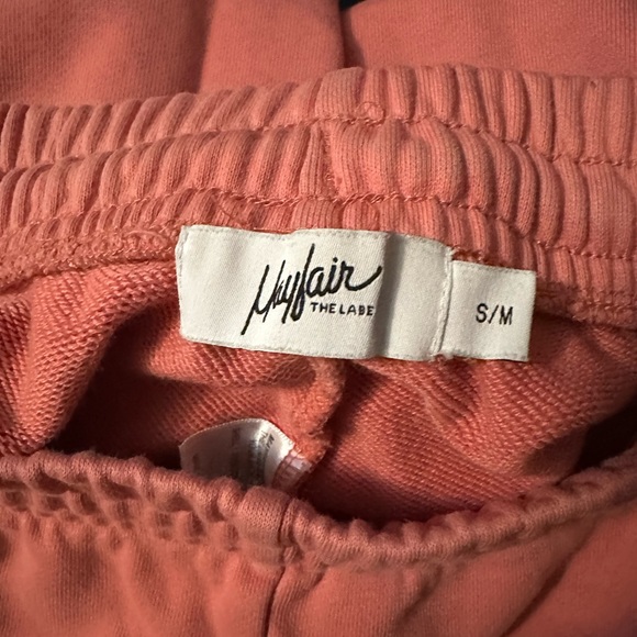 Mayfair the Label Self Love Club Jogger Sweatpants Pink Terry Size S - Picture 4 of 6